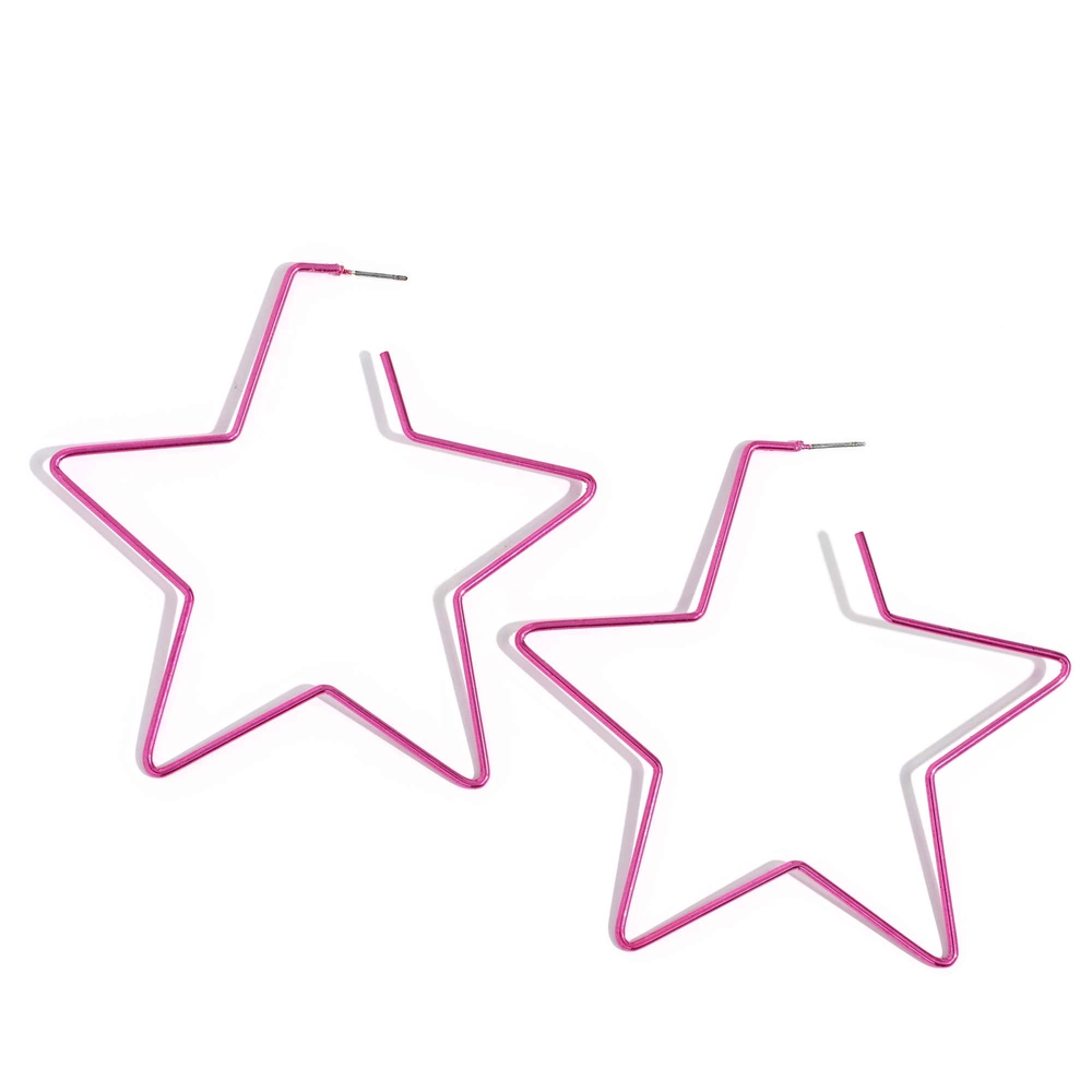 Paparazzi Pink Star Hoop Earrings